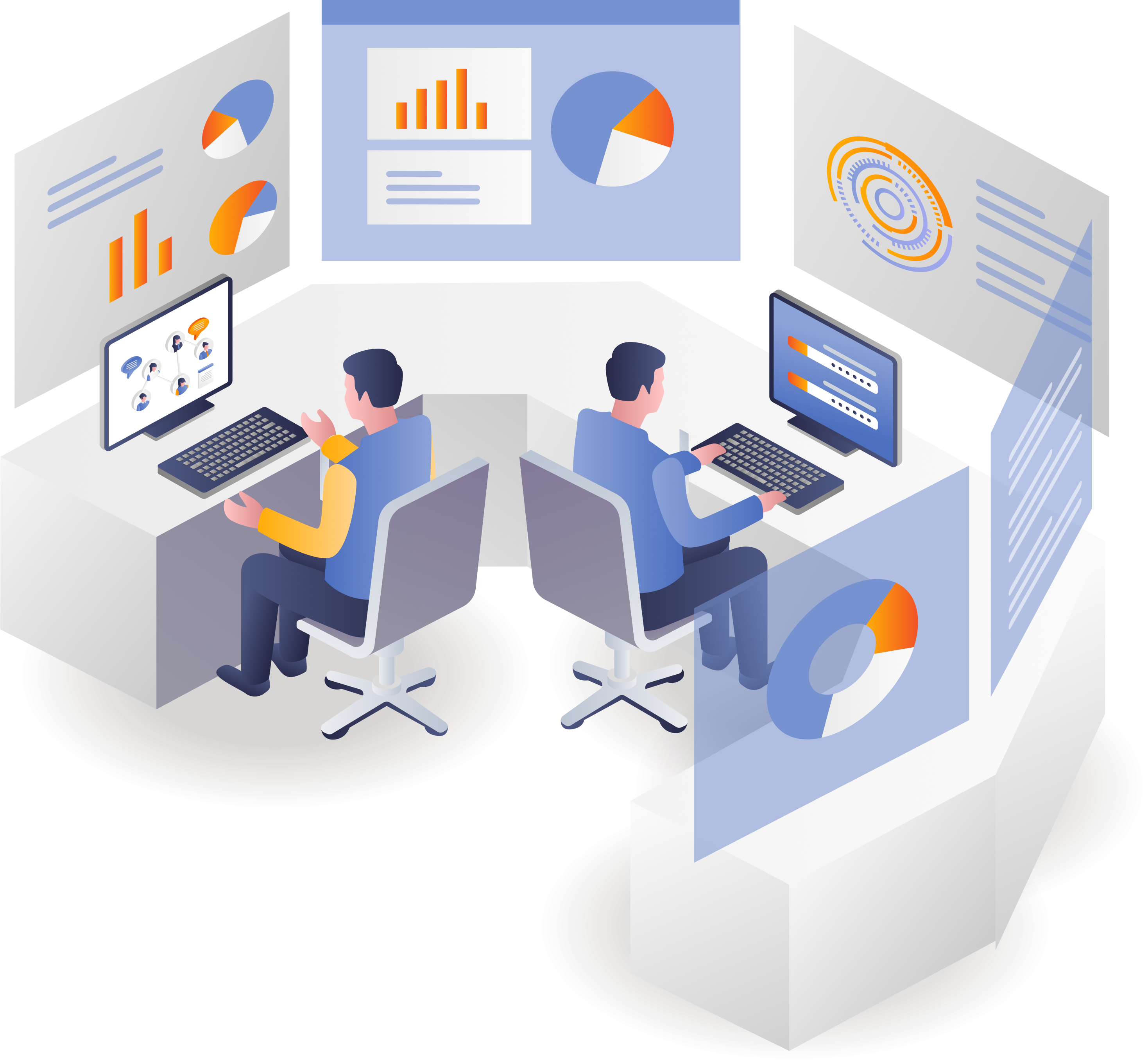 Web Hosting Illustration